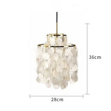 Modern Shell Chandelier Restaurant Lights Aisle Mount FrameTraditional Pendant Lighting