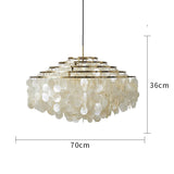 Modern Shell Chandelier Restaurant Lights Aisle Mount FrameTraditional Pendant Lighting