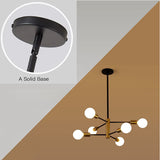 Modern Sputnik Chandelier Adjustable Light Mid-Century Pendant lighting