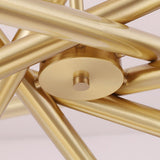 Modern Sputnik Cross-Stick Chandelier - Luxury Solid Brass Pendant Light