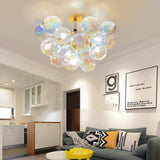 Modern Nordic Bubble Glass Chandelier – Luxury DNA Ball Pendant Light
