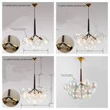 Modern Nordic Bubble Glass Chandelier – Luxury DNA Ball Pendant Light