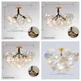 Modern Nordic Bubble Glass Chandelier – Luxury DNA Ball Pendant Light