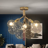 Modern Nordic Bubble Glass Chandelier – Luxury DNA Ball Pendant Light