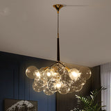Modern Nordic Bubble Glass Chandelier – Luxury DNA Ball Pendant Light