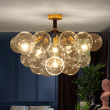 Modern Nordic Bubble Glass Chandelier – Luxury DNA Ball Pendant Light