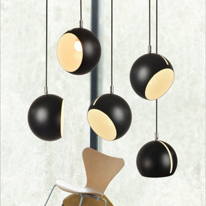 Nordic Modern Simplicity Pendant Light Adjustable Tilt Ball Metal Hanging Lamp Suspension Light