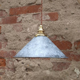 Industrial Vintage Metal Pendant Light Shade with Distressed Finish