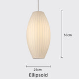 Modern White Silk Fabric Pendant Lamp Homestay Pendant Light Fixtures