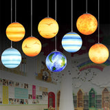 Planet/Star Pendant Lamp 3D Printing Ceiling Light E26/E27 LED Bulb Ceiling Light for Home, Office, Bars and Cafe