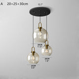 Various Color&Shape Glass Pendant Light Multi Lighting Amber Glass Shade Brass Holder Large Ceiling Lights Fixtures