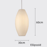 Modern White Silk Fabric Pendant Lamp Homestay Pendant Light Fixtures