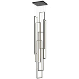Multi-Frame Contemporary Rectangle 100cm*20cm Staircase Chandelier Adjustable High Ceiling Light