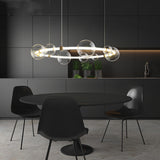 Modern LED Bubble Chandelier – Artistic Glass Globe Pendant Light for Living Room & Dining Space