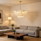 Modern Square Murano Glass Chandelier – Luxury Geometric Inverted Pyramid Pendant Lighting
