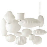 Modern White Silk Fabric Pendant Lamp Homestay Pendant Light Fixtures