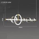 Modern LED Bubble Chandelier – Artistic Glass Globe Pendant Light for Living Room & Dining Space