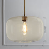 Pebble Glass Pendant Lighting Ambient Light Edison Bulb Included