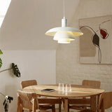 Pendant Light PH 4/3 Danish White Pendant Lamp by Poul Henningsen for Louis Poulsen