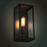Rectangular Contemporary  Wall Sconce with Clear Glass