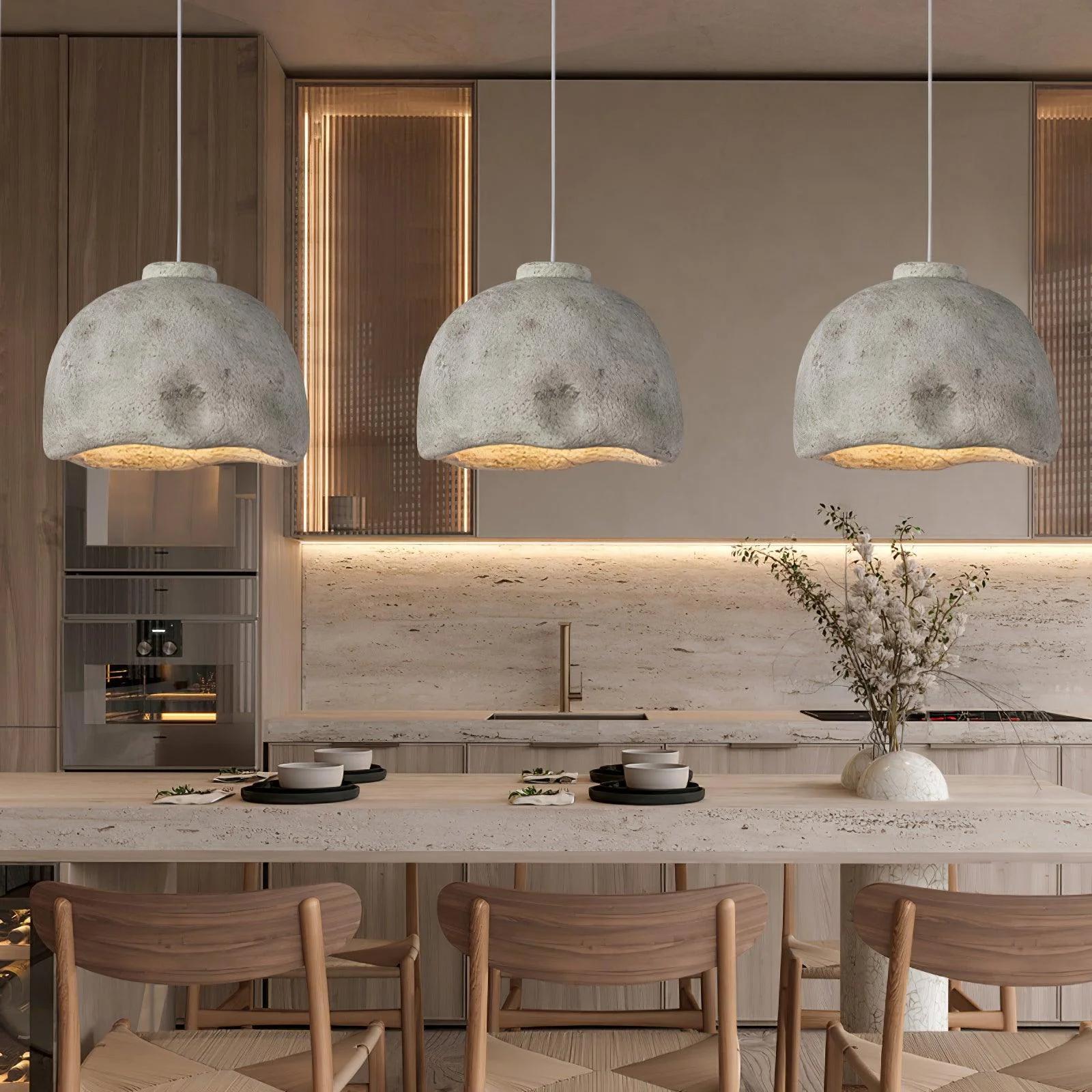 Resin Pendant Lamp Chandelier Pendant Lighting Imitation Cement heparts