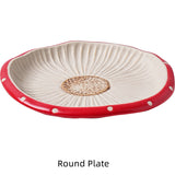 Mushroom Ceramic Series Hand-painted Printed Underglaze Ceramic Tableware Creative Dinnerware Homewares