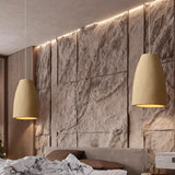 Rustic Textured Polystyrene Wabi-Sabi Pendant Light