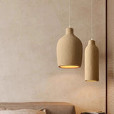 Rustic Textured Polystyrene Wabi-Sabi Pendant Light