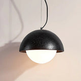 Modern Natural Travertine Dome Pendant Light