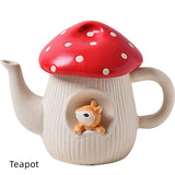 Mushroom Ceramic Series Hand-painted Printed Underglaze Ceramic Tableware Creative Dinnerware Homewares