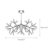 Unique Firefly Branched Sputnik Pendant Light Chandelier Ambient Light Candle Style LED
