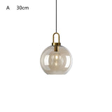 Various Color&Shape Glass Pendant Light Multi Lighting Amber Glass Shade Brass Holder Large Ceiling Lights Fixtures