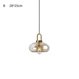 Various Color&Shape Glass Pendant Light Multi Lighting Amber Glass Shade Brass Holder Large Ceiling Lights Fixtures