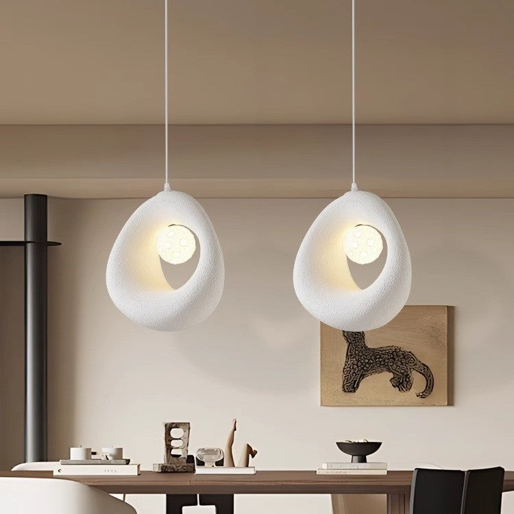 【未使用】DESIGN HOUSE Form Pendant 1952-0100 Various Modern Artisan Design Biomorphic Polystyrene Pendant