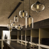 Various Color&Shape Glass Pendant Light Ambient Light - Mini Style, 110-240V Edison Bulb Included