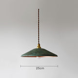 Vintage Industrial Oxidized Metal Pendant Light