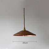 Vintage Industrial Oxidized Metal Pendant Light