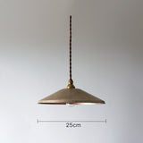 Vintage Industrial Oxidized Metal Pendant Light