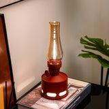 Vintage LED Oil Lamps Lantern Table Lamp 10-Way Dimmable Night Light Flameless Kerosene Oil Lantern BlowTilt Off