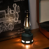 Vintage LED Oil Lamps Lantern Table Lamp 10-Way Dimmable Night Light Flameless Kerosene Oil Lantern BlowTilt Off
