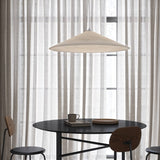 Woven Cone Art Silk Fabric Pendant Light