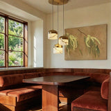Custom Modern Alabaster LED Pendant Light – Natural Stone Hanging Lamp