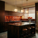 Modern Alabaster Globe Pendant Light with G9 Bulb