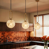 Modern Alabaster Globe Pendant Light with G9 Bulb