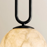 Modern Alabaster Globe Pendant Light with G9 Bulb