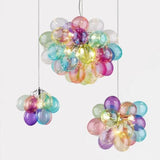 Nordic Colorful Balloon Glass LED Pendant Light Chandelier Lamp