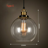 1-Light Color Gradient Pendant Light Fixture Glass Globe Electroplated Modern
