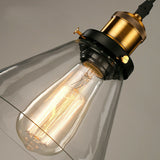 1-Light Color Gradient Pendant Light Fixture Glass Globe Electroplated Modern