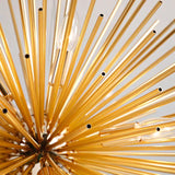12-Lights Modern Sputnik Gold Globe Metal Chandeliers Firework Northern Europe Vintage Candle E12 E14 Bulb Base