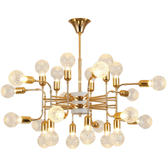 12/16/24 Lights Luxury Sputnik Magic Ball Gold Chandelier Candle-style European Modern Lights LED G9 Base